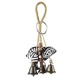 GOGHOST African Natural Cacho Seed Rattle with Bell Hand Percussion Gifts, Musical Instruments Bag Charm Car Decor Home Decoration Juju, Bodhi Beads with Bells