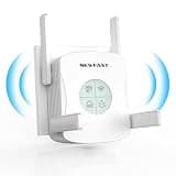 NEWFAST AX1800 WiFi Extenders Signal Booster NF-RE553, Dual Band WiFi 6 Range Extender, 5.8GHz&2.4GHz WiFi Booster for Home Covers Up to 9600 Sq.ft, AP/Router/Bridge Mode, Gigabit Port, One Tap Setup