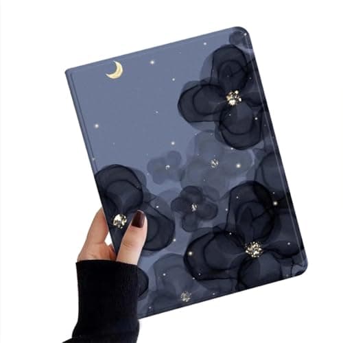 Flower Case for Xiaomi Poco Pad/Redmi Pad Pro 12.1" Case Flower Pattern Cute Floral Illustrated Printed Cover with Pencil Holder,Color 5