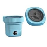 Portable Washing Machine, 10L Folding Mini Washing Machine Portable Underwear Socks Baby Small Washer With Dryer For Clothes Travel Home,for Apartments,RV,Camping(Blue)