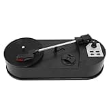 Eacam Turntable Record Player Mini Portable USB to MP3 Converter Portable to MP3 Recorder USB Record Player 33 45 RPM Direct Encoding and Memory Card with 3.5mm Stere