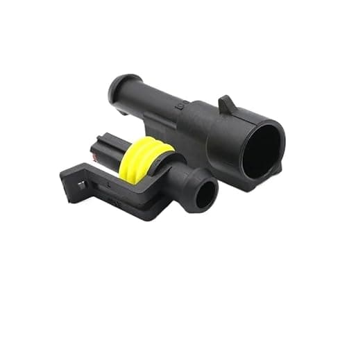 FTOMIKA Cars Connectors 20/50/100Sets 1.5 Series Automobile Connectors 1/2/3/4/5/6 Pin Super Seal Electrical Wire Connector(1P (Male Female),50 Sets)