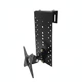 Clamp-On Monitor Desk Mount, Adjustable Computer Arm with Tilt & Swivel, No-Drill Installation for Home Office (Black, PP)