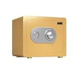 fireproof safe Password Safe Fireproof Waterproof Home Safe Security Lock Box Perfect for Home Office Hotel Bedroom(Gold)