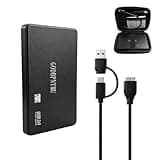 GODBPNYMU External Hard Drive 1 TB HDD USB 3.0 Portable Storage for PC, Laptop, Mac, Xbox, PS4 – High-Speed Data Transfer, Backup Drive for Photos, Music, Files