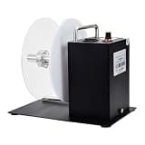 Label Rewinder Machine Portable Two-Way Adjustable Speed Label Roller for Easy Synchronization with Printer - No Tube Required