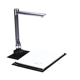 Portable Scanner, 5MP HD USB Document Scanner, A4 Size Foldable Shooting Camera with LED Light Touch Control
