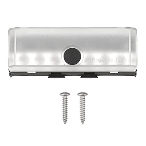 PODSJD Power Distribution Block 12-32V 100A with M5 Terminal Stud & 6 M4 Screws - Organized Wiring, Plated Brass Contacts, Cover for Car RV Boat Truck