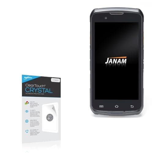BoxWave Screen Protector Compatible with Janam XT30 - ClearTouch Crystal (2-Pack), HD Film Skin - Shields from Scratches