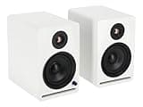 Rockville APM5W V2 5.25" Powered Studio Monitor Speakers Pair, Bluetooth, 80W RMS/320W Peak, White