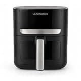 LEADKooKers 6QT Air Fryer, 6-in-1 Digital Airfryer, Black