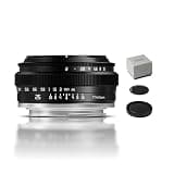 TTArtisan 25mm f2 APS-C Lens Manual Focus Mirrorless Camera Compatiable with E Mount A5100 A6000 A6400 A6600 NEX-3 NEX-3N NEX-5T NET-5R NEX-5N NEX-7 A7II A7RII A7RV A7S A7C A9 A1