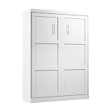 65'' Queen Murphy Bed Cabinet with Smooth Lift, Murphy Wall Bed Space-Saving, Farmhouse Guest Bed for Bedroom, Apartment