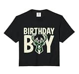NBA Milwaukee Bucks Retro Logo Birthday Child Comfort Colors Crop Top