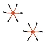Side Brush, Compatible with Roborock, Replacement for Xiaomi, for S5 S6 S7 T8 G10 Vacuum Parts(6 Angle Orange)