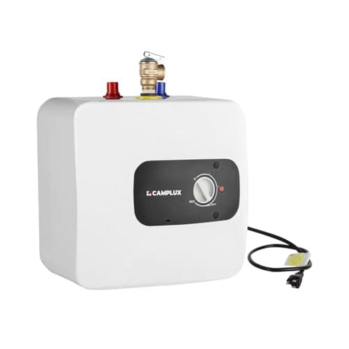 CAMPLUX Hot Water Heater 4 Gallon, On-demand Water Heater Electric Water Heaters with Cord Plug 1.44kW at 110V 120V, UL Listed