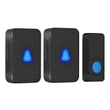 YXYFDCL Mini LED Music Electronic Doorbell to Two 55 Ringtones Long-Distance