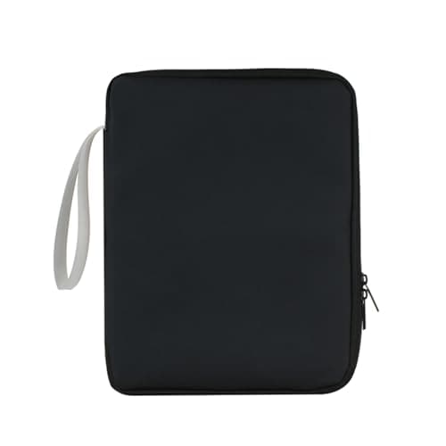 Tablet Computer Case,Durable Laptop Cover with A Zipper,Multi-Functional Bag with A Zipper(12.9 inch Black)
