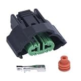 2 Pin (2.8) Auto Waterproof Connector Female Fog Lamps H11 H9 M6 6189-0935 82824-60460 Two Forms(Army green)