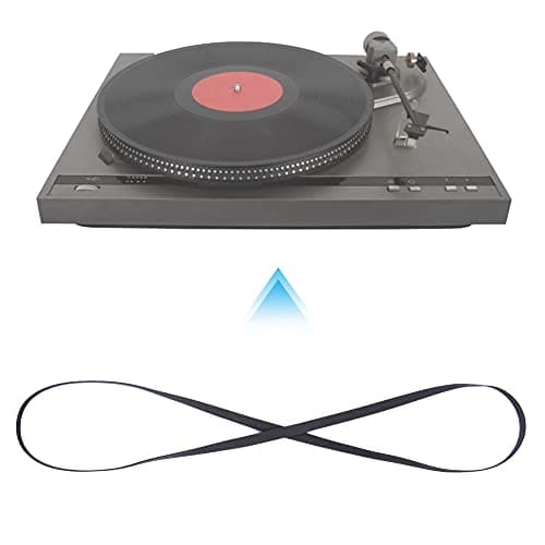 Xixian Black Rubber Record Player Belt 270mm for Phonograph Turntable – Elastic Replacement Belt (1L11 Circumference 270mm)