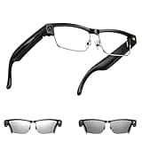 AI Smart Glasses with Camera, 8MP HD Video Recording, Real-Time Translation, Voice Assistant, camera glasses,ai glasses,Open-Ear Audio, Metal Frame, Auto Color-Changing Lenses for Travel & Vlogging