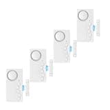 EGIZPY Fridge Door Alarm with Delay, Door Alarms When Opened, 4PK