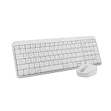 Logitech MK250 Bluetooth Wireless Mouse and Keyboard Combo: Fast & Easy Connectivity, Compact Wireless Keyboard, Ambidextrous Mouse, Durable Build - Windows/MacOS - White