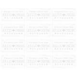 Zerodeko 12pcs Manual Call Point Replacement Glass - Emergency Break Panel - Universal Spare Insert - Frangible Window - Wall Station Lens for Emergency Systems