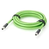 PROFINET M8 D-Code 4 Pin Male to Female Extension Cable 100Mbps CAT5E SFTP Shielded Industrial Ethernet Cable High Flex Drag Chain for PLC, EtherCAT, EtherNet/IP, Robotics, I/O Modules (3M/9.84FT)