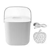 Xiuganpo Mini Dishwasher, Portable Countertop Dishwasher with 18W Power 2000mAh Battery Automatic Shut Off for Dishware Fruit Vegetable Cleaning (White)