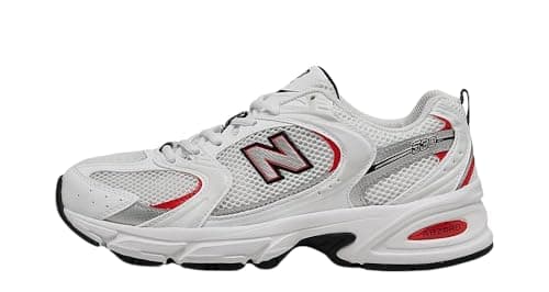 New Balance Unisex 530 Sneaker, Red/White, 6 Men 7.5 Women