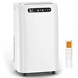 14000 BTU Portable Air Conditioners for Room Cooling up to 700 Sq. Ft, 3-IN-1 Quiet Portable AC Unit with Dehumidifier Fan, Remote Control, Smart Sleep Mode, 24H Timer, Windows Kit Included