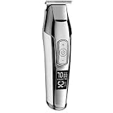 CAIMIAO Professional Hair Clipper with LCD Display - Retro Oil Push Scissors Fader for Salon Use