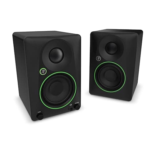 Mackie CR5BT Powered Studio Monitors 5.25” powered studio monitors with Bluetooth, tone control and location switch for music production, gaming, desktop audio and HiFi listening. (Renewed)