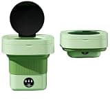 Portable Washing Machine, Portable Folding Washing Machine With Dryer For Clothes Socks Underwear UV Cleaning Washer Mini Home Travel,for Apartments,RV,Camping(Green)