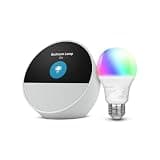 Echo Spot with Amazon Basics Smart Color Bulb