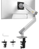 NB SmooVex™ Single Monitor Arm for Monitors 17'' to 32 inch, Mechanical Spring Mount Load up to 9 kg, VESA 75/100 mm Monitor-Mount A5 (White)