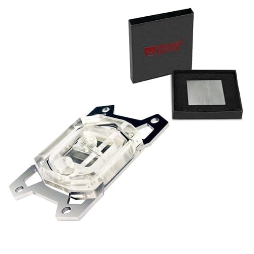 Watercool HEATKILLER IV PRO CPU Water Block with Thermal Grizzly KryoSheet (33x33mm) for AMD AM5 CPU, Acrylic Clean, TR-60014-99083