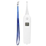 Pet Thermometer, Fast Digital Veterinary Thermometer with LCD Display Screen, Animal Electronic Ehermometer for Dogs, Cats, Horse, Cattle, Pigs, Birds, Sheep, 7.5x3.9in