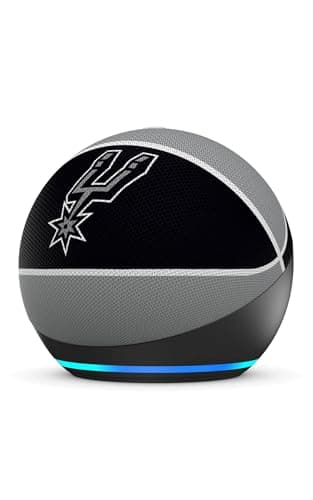 Amazon Echo Dot (newest model) | Officially Licensed NBA Limited-Edition | San Antonio Spurs