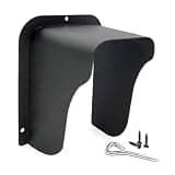 Outdoor Rain Cover for Doorbell and for access Control, Plastic Weatherproof Shield with Screws, Matte Black Finish