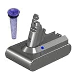 21.6V Replacement Battery，Compatible for Dyson V6 DC58 DC59 DC61 DC62 DC72 DC74 Animal Motorhead SV03 SV04 SV05 SV06 SV07 SV09(6.0 and fitting1)