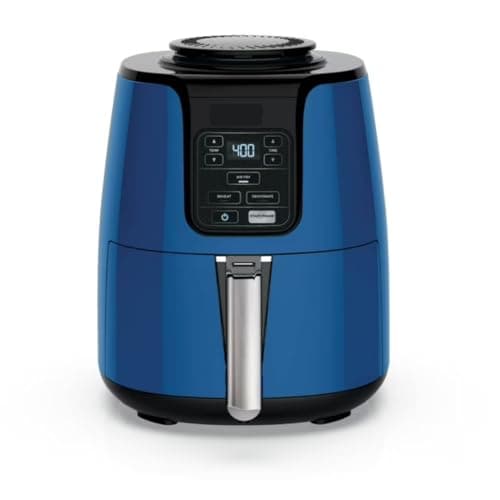 Ninnjjaa Air Fryer | 4 QT Capacity | 3-in-1 Air Fryer, Reheat & Dehydrate | Dishwasher Safe Parts | 105°F-400°F | Quick Start guide (Blue)