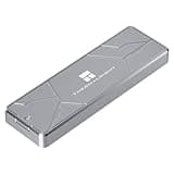 Thermalright HR-EB110 Dual C Grey M.2 External Enclosure-Supports Both NVMe and SATA SSD Dual protocols. Aluminum,10Gbps Type-C Interface,8TB Portable SSD Storage, for Android, Windows, Mac Systems