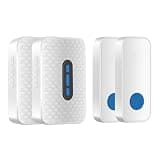 YXYFDCL Doorbell 2-to-2 Waterproof Button Electronic Mini Pager Dingdong Machine