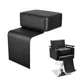 RESHABLE Barber Booster Seat for Kids – 6.7 Inch Salon Booster Cushion, PU Leather Waterproof & High Resilience Foam, Black