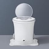 Non-Electric Manual Portable Dryer Machine, Household Products Mini Hand Crank Washing Machine for Camping, Dorm, Apartments (White)