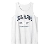 Dell Rapids South Dakota SD Throwback Vintage Athletic Tank Top