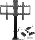 LNNW Motorized Tv Mount - Adjustable Ceiling TV Mount Bracket - Electric TV Wall Mount, Load-Bearing 60kg/132lbs for Most LED LCD Flat Curved Screen TVs & Monitors