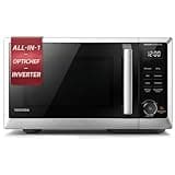 TOSHIBA Optichef Series Inverter Countertop Microwave with Air Fryer – All-in-One, Broil, Convection, Speedy Combi, Even Defrost, 11.3" Turntable, 27 Auto Menus + 47 Recipes, Stainless Steel
